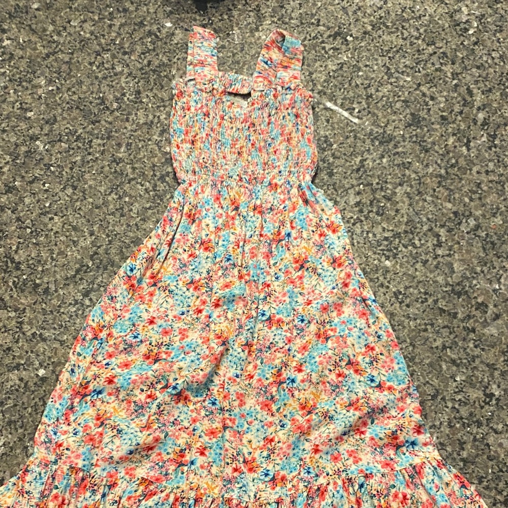 Vibrant Floral Kids Dress